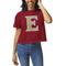 Women's League Collegiate Wear Maroon Elon Phoenix Clothesline Crop T-Shirt