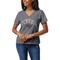 Women's League Collegiate Wear Heather Gray UChicago Maroons Intramural Boyfriend V-Neck T-Shirt