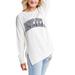 Women's Gameday Couture Cream Drexel Dragons Side Split Team Logo Pullover Top