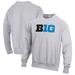 Men's Champion Gray Big Ten Gear Conference Pullover Sweatshirt