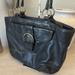 Coach Bags | Authentic Coach Soho Leather Contrast Stitch Tote Style 5770 Euc | Color: Black/Silver | Size: 14x11x5