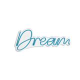 Trinx Dream 15" LED Neon Sign in Blue | 15 H x 6.7 W x 0.8 D in | Wayfair 74A4EFFAD7324F43AB43B68EEDC9F7DD