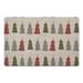 White 18 x 27 x 1 in Kitchen Mat - The Holiday Aisle® Dolphy Tree Kitchen Mat Synthetics | 18 H x 27 W x 1 D in | Wayfair