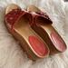 Coach Shoes | Coach Wedge Sandals | Color: Red/Tan | Size: 11
