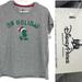 Disney Tops | Disney Parks Nwt Women’s On Holiday Christmas T-Shirt Gray Green Red White Small | Color: Gray/Green | Size: S