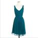 J. Crew Dresses | J. Crew Heidi Silk Chiffon Dress Size 4 Tall (New) | Color: Blue/Green | Size: 4