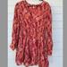 Free People Dresses | Free People Long Sleeve Babydoll Dress | Color: Orange/Red | Size: S
