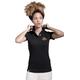 Cressi Women's Polo Lady, Schwarz/gelb, S