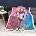 Doiicoon anime Blanket, Clown Girl Harley Quinn Cuddly Blanket Flannel Blanket Blanket, Joker Harley Quinn Blanket 130x150 cm Sofa Blanket 150 x 200 cm (11,150 x 200 cm)