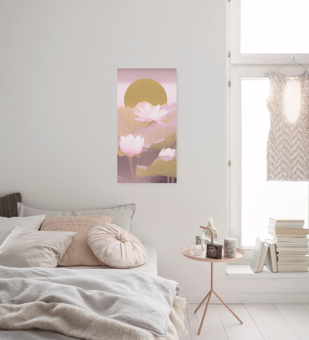 Leinwandbild KOMAR "Ombré Rosé - Größe 30 x 60 cm", bunt (farbe bild(er): bunt), B:30cm, Holz, Papier, Bilder, Keilrahmenbild mi Echtholzrahmen Image
