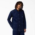 Dickies Men's Denim Chore Coat - Stonewashed Indigo Blue Size 2Xl (TCR09)