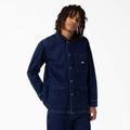 Dickies Men's Denim Chore Coat - Stonewashed Indigo Blue Size XS (TCR09)