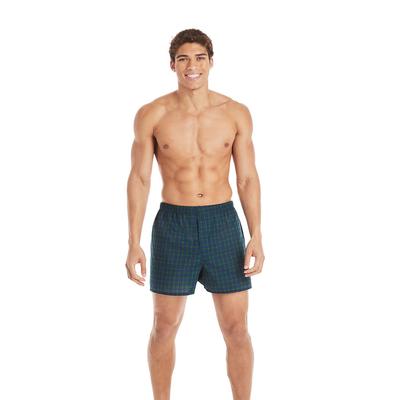 Hanes Men's Ultimate Tartan Boxer 5-Pack (Size L) Blue/Red/Green, Cotton,Polyester