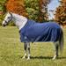 SmartPak Deluxe Fleece Cooler - 87 - Navy w/ Grey Trim & White Piping - Smartpak