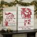 Personalization Mall Retro Santa Personalized Christmas Wooden Shiplap Sign Wood in Brown | 12 H x 12 W x 1.5 D in | Wayfair 37487-12X12