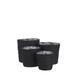 Wade Logan® Barrian 4 Piece Paper Pot Planter Set Glass in Black | 7 H x 7 W x 7 D in | Wayfair A589714E3F854C25BA07F2316745DB81