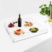 Latitude Run® Large Acrylic Food Serving Tray w/ Handle Countertop Organizer Plastic/Acrylic in Brown | 1.97 H x 18.9 W x 18.9 D in | Wayfair