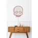 Trinx Skull 11" LED Business Neon Sign in Red/White | 11 H x 13.8 W x 0.8 D in | Wayfair CAFB430C75944576A957BCC019742468
