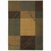 Brown/Gold Rectangle 9'9" x 12'2" Area Rug - George Oliver Geometric Power Loomed Area Rug in 149.61 x 118.11 x 0.43 in brown/green/Wool | Wayfair