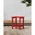 POLYWOOD® South Beach 18" Outdoor Side Table Plastic in Red | 18 H x 15 W x 19 D in | Wayfair SBT18SR