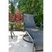 Canora Grey Gintaris 62" Long Single Chaise Metal in Black | 40 H x 28 W x 62 D in | Outdoor Furniture | Wayfair CCFE28F155A841D3BEFD145C8BF4A997