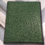 Tucker Murphy Pet™ Chamroeun 30X20 Inch Fake Grass Pee For Dog Artificial Grass Rug Pad For Puppy Potty Washable Grass Mat For Pet Training Material | Wayfair