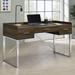 Latitude Run® Kitara Desk Wood/Metal in Brown/Gray | 33.25 H x 55 W x 23.75 D in | Wayfair 8A272953B8B74148BD507D90D0DA1A2F
