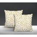 Everly Quinn Indoor/Outdoor Animal Print Square Throw Cushion Polyester/Polyfill blend in Yellow | 15 H x 15 W x 4.3 D in | Wayfair