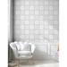 Bungalow Rose Muted Toned Repeating Pattern Of Vintage Floral Motifs In Greyscale Print Peel & Stick Wallpaper Panel | 13 W in | Wayfair