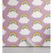 Isabelle & Max™ Clouds Cartoon Rainy Repetition Living Room Kitchen Accent Peel & Stick Wallpaper Panel | 13 W in | Wayfair