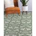 White 72 x 48 x 0.08 in Area Rug - The Twillery Co.® Watford DEER ME SAGE Area Rug Polyester | 72 H x 48 W x 0.08 D in | Wayfair