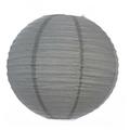 Atmosphera - Lanterne boule - papier et métal - D35 cm créateur d'intérieur - Gris