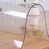 Premium Clear Plastic Vinyl Pvc Fabric Table Cover Protector Tablecloth for Dining Room Table