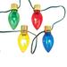 Kurt Adler UL 10-Light Multi-Colored Giant C7 Bulb Light Set - N/A