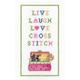 Love Cross Stitch- Cross Stitch Kit from Heritage Crafts, sewing basket, Karen Carter, sewing sampler