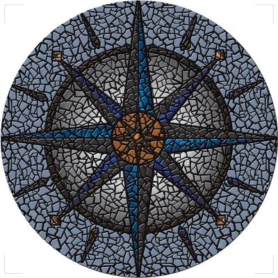 Compass Decorative Pool Mat - Pool Art