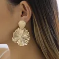 Boucles d'oreilles pendantes en métal pour femmes bijoux fantaisie cadeaux élégants grand