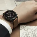 Bracelet de montre en cuir véritable bracelet pour Huawei Watch GT2 GT3 Pro Samsung Galaxy Watch