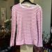 J. Crew Tops | J Crew Long Sleeve Tshirt | Color: Red/White | Size: M