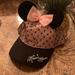 Disney Accessories | Hp Disney Parks Exclusive Minnie Mouse Lace Ball Cap | Color: Black/Pink | Size: Os