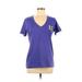 Under Armour Active T-Shirt: Purple Solid Activewear - Women's Size Medium