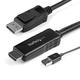 StarTech.com 6ft (2m) HDMI to DisplayPort Cable 4K 30Hz - Active HDMI 1.4 to DP 1.2 Adapter Converter Cable with Audio - USB Powered - Mac & Windows - HDMI Laptop to DP Monitor - Male/Male (HD2DPMM6)