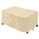 Garden Furniture Cover,Outdoor Patio Set Cover 420D Heavy Duty Protection Waterproof Windproof Patio Table Cover,Anti-UV Rectangular Garden Table Cover-Beige|| 210x110x80cm