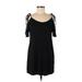 LA Hearts Casual Dress - Shift: Black Solid Dresses - Women's Size Small