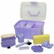 Kerbl - Coffret de nettoyage complet pour enfants Set de pansage violet pour chevaux Brosses de