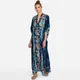 kimono femme long élégant tunique femme caftan robe femme été Robe de plage Maxi pour femmes