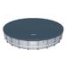 Bestway 18" Round PVC Pool Debris Cover For Steel Protm Frame Pools (4 Pack) Plastic in Gray | 3 H x 216 W x 216 D in | Wayfair 4 x 58039E-BW