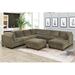 Brown Reclining Sectional - F&L Homes Studio Elhamcci 134" Wide Chenille Reversible Modular Corner Sectional w/ Ottoman Chenille | Wayfair