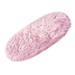 30 x 18 x 3 in Rug - Everly Quinn Mar Vista Eternity Shag Faux Sheepskin Oval Rug in Pink, Latex | 30 H x 18 W x 3 D in | Wayfair