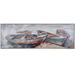 Breakwater Bay Aghnadarragh Lazy Summer Days Boat Dock - Floater Frame Panoramic Print on Canvas in Brown/Gray | 60 H x 20 W x 1.4 D in | Wayfair